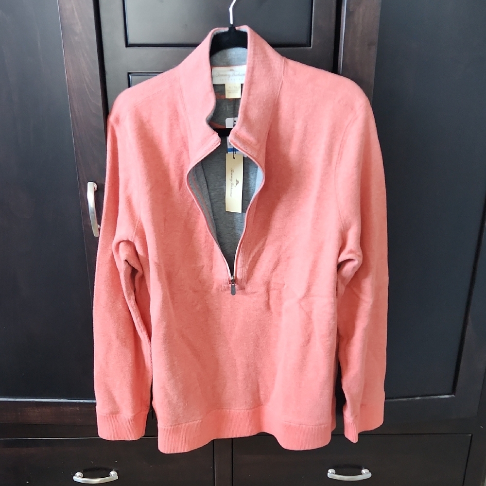 NWT Tommy Bahamas Men's Coral Sweater